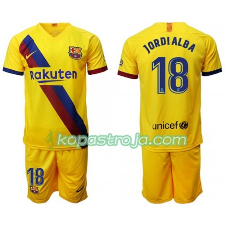 Billiga Fotbollströjor FC Barcelona Jordi Alba 18 Barn Borta tröja 2019/20 Kortärmad